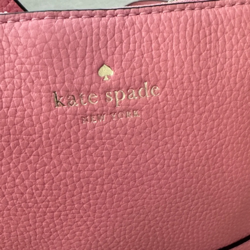 kate spade Pink Pebbled Leather Crossbody with Gold Logo